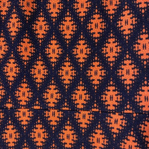 Maurice’s Tank Dress Mini Sleeveless Medium Back Cut Out Orange Blue 4%‎ Spandex - Picture 5 of 5